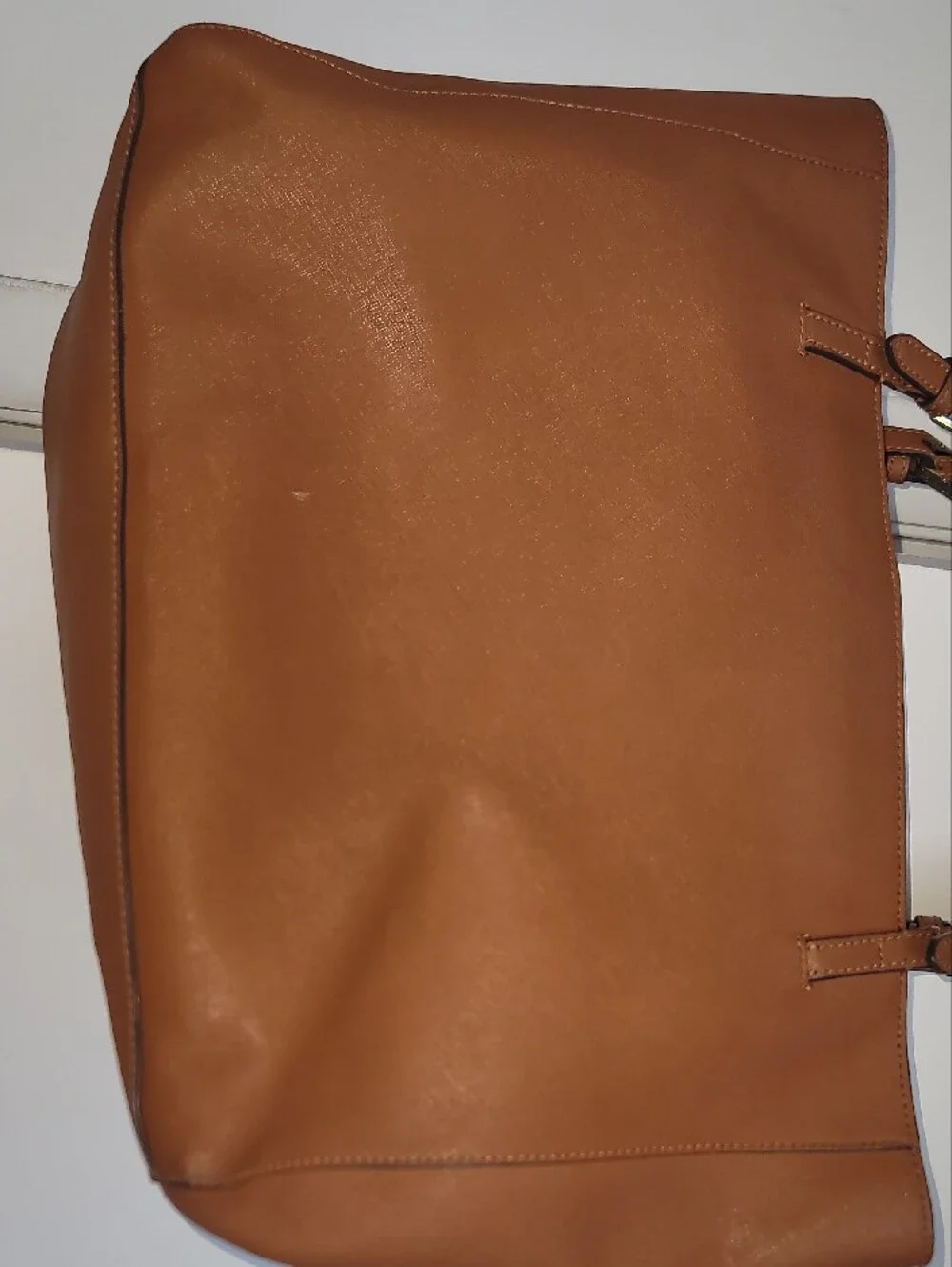 Tory Burch Cognac Leather Double-Handle Tote